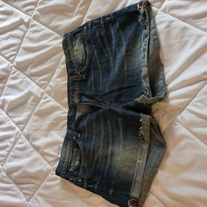 Joes jeans blue jean distressed shorts size 31